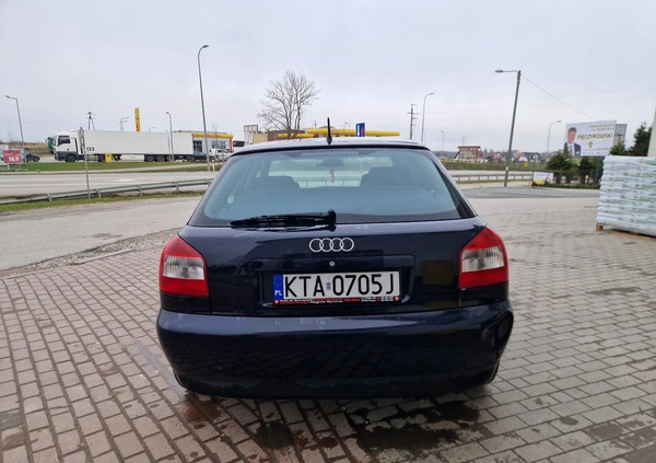 Audi A3 cena 11500 przebieg: 212000, rok produkcji 2000 z Strzyżów małe 191